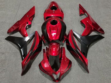 Descuento Carenado Moto Honda CBR600RR 2007-2008 - Rojo Negro Brillante OEM Estilo