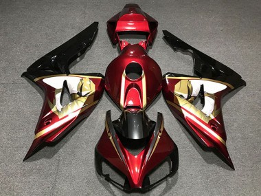 Descuento Carenados Moto Honda CBR1000RR 2006-2007 - Rojo Blanco Oro Negro Brillante