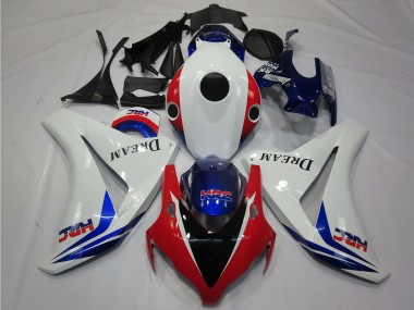Descuento Carenados Moto Honda CBR1000RR 2008-2011 - Blanco Rojo Azul HRC Dream Negro Brillante