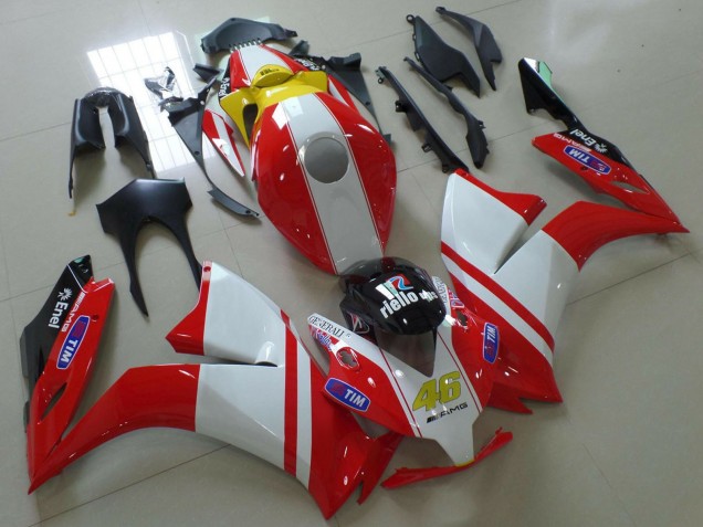 Descuento Carenados Moto Honda CBR1000RR 2012-2016 - Blanco Rojo Amarillo Azul Ducati Estilo