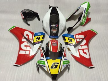 Descuento Carenados Moto Honda CBR1000RR 2008-2011 - Blanco Rojo Amarillo Verde Negro Givi 6