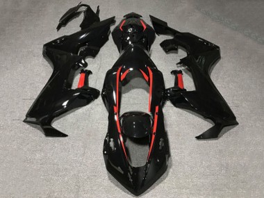 Descuento Carenados Moto Honda CBR1000RR 2017-2023 - Negro Brillante Rojo Línea