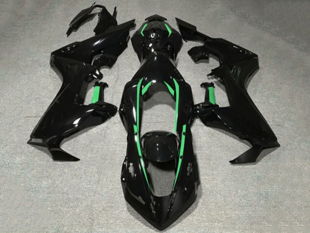 Descuento Carenados Moto Honda CBR1000RR 2017-2023 - Negro Brillante Verde Bosque Línea