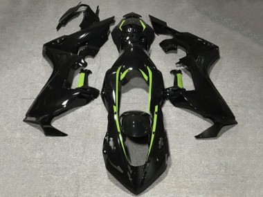 Descuento Carenados Moto Honda CBR1000RR 2017-2023 - Negro Brillante Verde Lima Línea