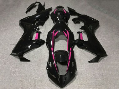 Descuento Carenados Moto Honda CBR1000RR 2017-2023 - Negro Brillante Rosa Línea