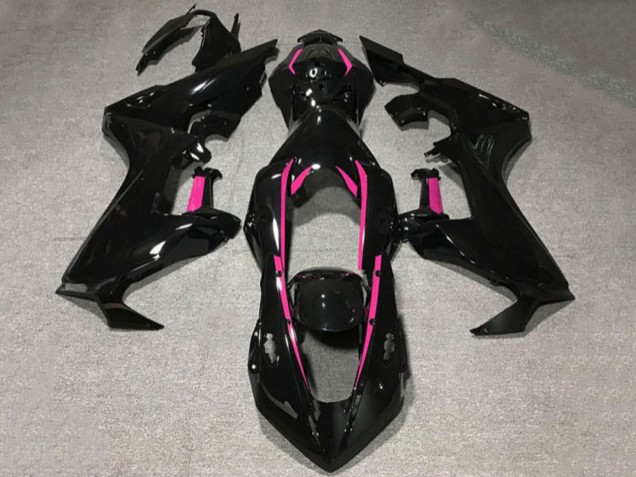 Descuento Carenados Moto Honda CBR1000RR 2017-2023 - Negro Brillante Rosa Línea
