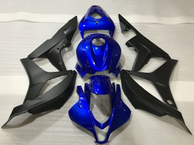 Descuento Kits Carenado Moto Honda CBR600RR 2007-2008 - Azul Negro Mate