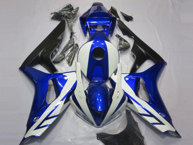 Descuento Carenado Moto Honda CBR1000RR 2006-2007 - Azul Blanco Negro Mate
