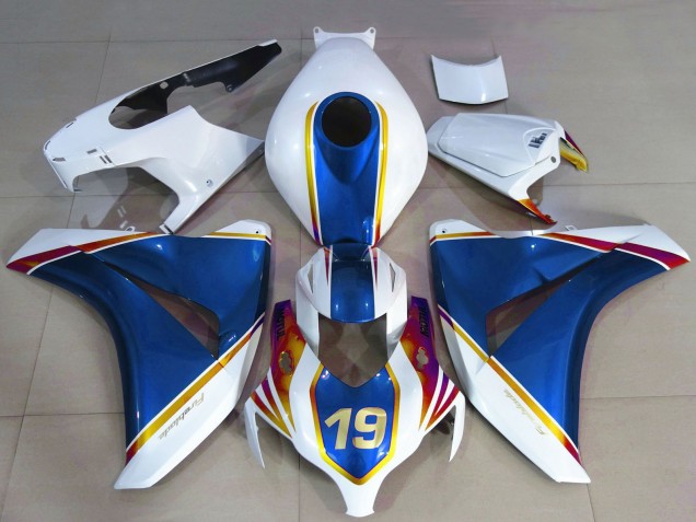 Descuento Carenados Moto Honda CBR1000RR 2008-2011 - Blanco Azul Amarillo Rojo 19