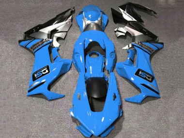Descuento Carenados Moto Honda CBR1000RR 2017-2023 - Azul Blanco Plata Negro Brillante DSI