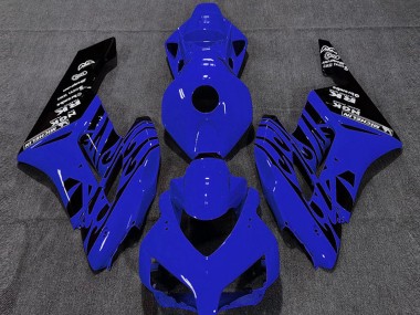 Descuento Carenados Moto Honda CBR1000RR 2004-2005 - Azul Negro Brillante Llama