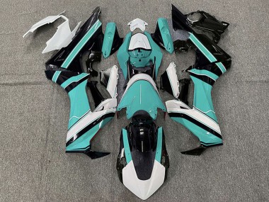 Descuento Carenados Moto Honda CBR1000RR 2017-2023 - Blanco Cian Azul Negro Brillante