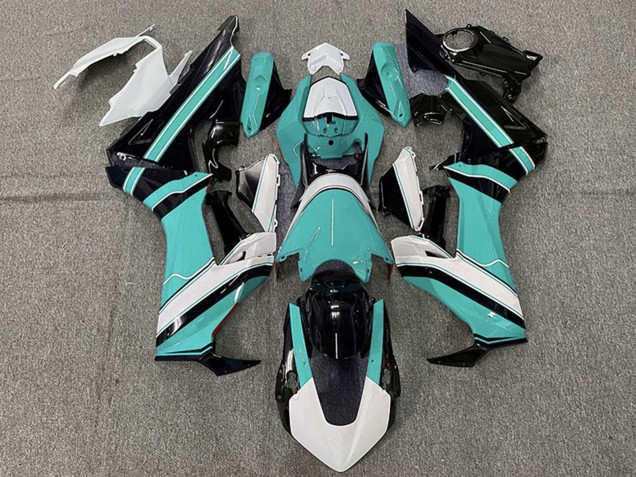 Descuento Carenados Moto Honda CBR1000RR 2017-2023 - Blanco Cian Azul Negro Brillante