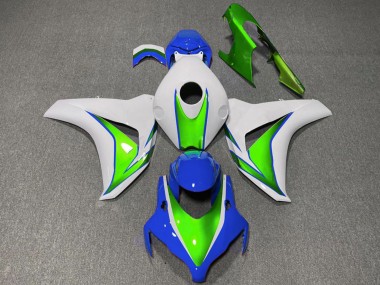 Descuento Carenados Moto Honda CBR1000RR 2008-2011 - Blanco Verde Azul