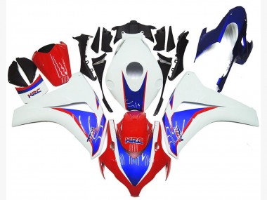 Descuento Kits Carenado Moto Honda CBR1000RR 2008-2011 - Blanco Azul Rojo HRC