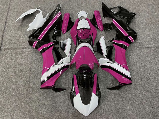 Descuento Carenados Moto Honda CBR1000RR 2017-2023 - Blanco Rosa Negro Brillante
