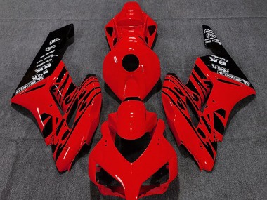 Descuento Carenados Moto Honda CBR1000RR 2004-2005 - Rojo Negro Brillante Llama