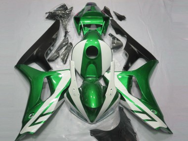 Descuento Carenados Moto Honda CBR1000RR 2006-2007 - Verde Blanco Negro Mate