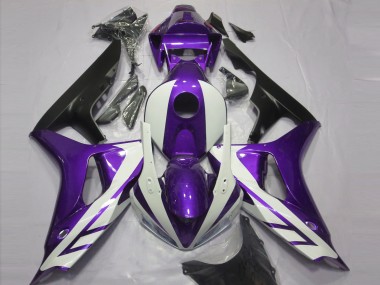 Descuento Carenados Moto Honda CBR1000RR 2006-2007 - Púrpura Blanco Negro Mate