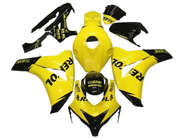 Descuento Carenados Moto Honda CBR1000RR 2008-2011 - Amarillo Negro Lustroso Repsol