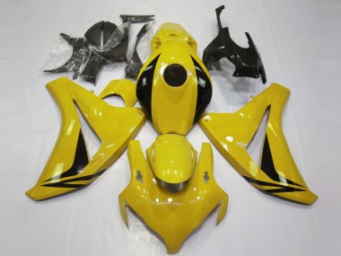 Descuento Carenados Moto Honda CBR1000RR 2008-2011 - Amarillo Negro Brillante OEM Estilo