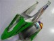 Descuento Carenado Moto Honda CBR600RR 2003-2004 - Plata Verde Negro Brillante