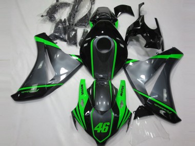 Descuento Carenados Moto Honda CBR1000RR 2008-2011 - Gris Verde Negro Mate Motul 46