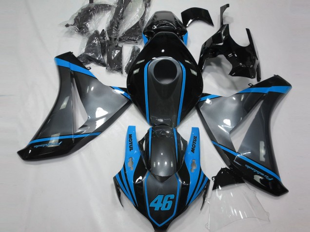Descuento Carenados Moto Honda CBR1000RR 2008-2011 - Gris Azul Negro Mate Motul 46