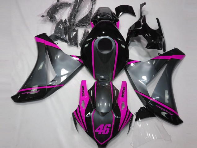 Descuento Carenados Moto Honda CBR1000RR 2008-2011 - Gris Rosa Negro Mate Motul 46