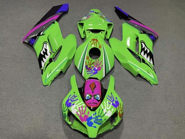 Descuento Carenados Moto Honda CBR1000RR 2004-2005 - Verde Púrpura Azul Negro Tiburón