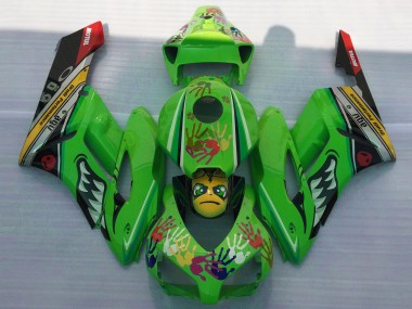 Descuento Carenados Moto Honda CBR1000RR 2004-2005 - Verde Amarillo Negro Rojo Tiburón