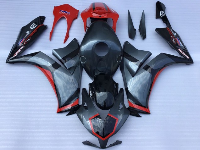 Descuento Carenados Moto Honda CBR1000RR 2012-2016 - Gris Rojo Negro Brillante EstiloCarrera