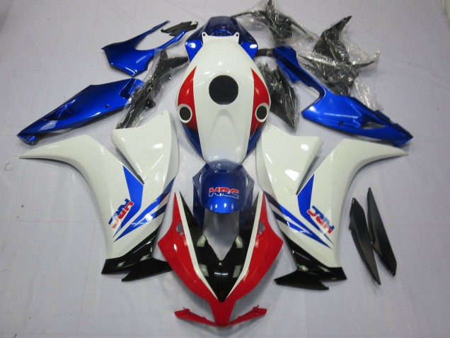Descuento Carenados Moto Honda CBR1000RR 2012-2016 - Blanco Azul Rojo HRC