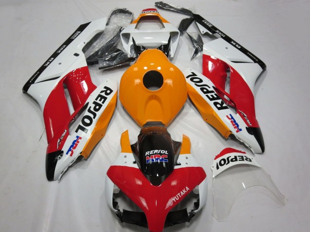 Descuento Carenado Moto Honda CBR1000RR 2004-2005 - Blanco Naranja Rojo Negro Brillante Repsol HRC