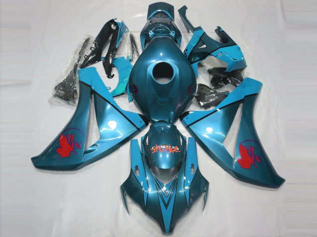 Descuento Carenados Moto Honda CBR1000RR 2008-2011 - Azul Verdoso Rojo