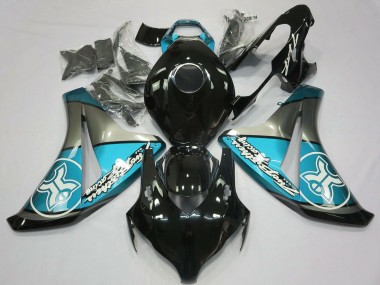 Descuento Carenados Moto Honda CBR1000RR 2008-2011 - Azul Claro Gris Negro Brillante
