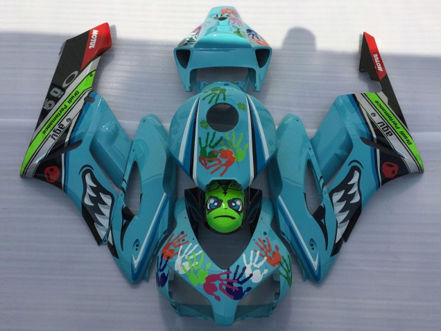 Descuento Carenados Moto Honda CBR1000RR 2004-2005 - Azul Verde Negro Rojo Tiburón