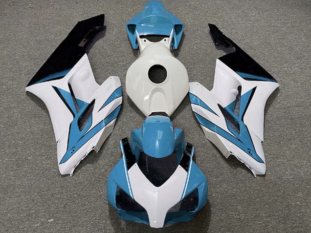 Descuento Carenados Moto Honda CBR1000RR 2004-2005 - Azul Claro Blanco Negro Brillante
