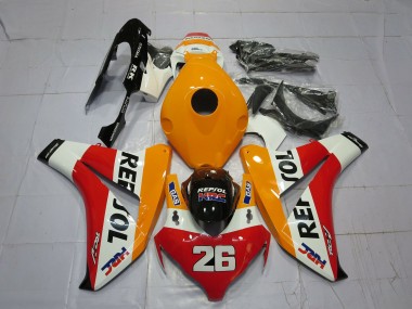 Descuento Carenados Moto Honda CBR1000RR 2008-2011 - Naranja Blanco Rojo Negro Brillante Repsol 26