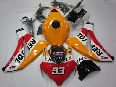 Descuento Carenados Moto Honda CBR1000RR 2008-2011 - Naranja Blanco Rojo Negro Brillante Repsol 93