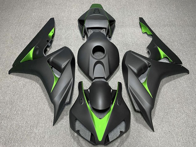 Descuento Carenados Moto Honda CBR1000RR 2006-2007 - Negro Mate Verde