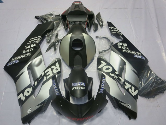 Descuento Carenados Moto Honda CBR1000RR 2004-2005 - Plata Gris Negro Mate Repsol