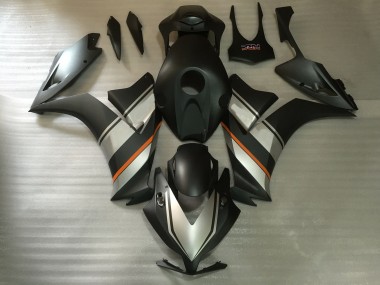 Descuento Carenados Moto Honda CBR1000RR 2012-2016 - Plata Naranja Negro Mate