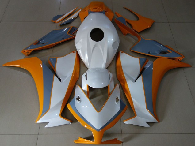 Descuento Carenados Moto Honda CBR1000RR 2012-2016 - Blanco Naranja Gris