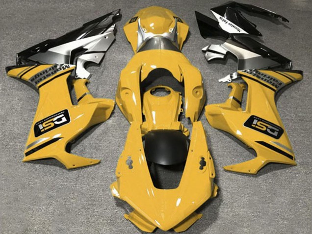 Descuento Carenados Moto Honda CBR1000RR 2017-2023 - Mostaza Amarillo Blanco Plata Negro Brillante DSI