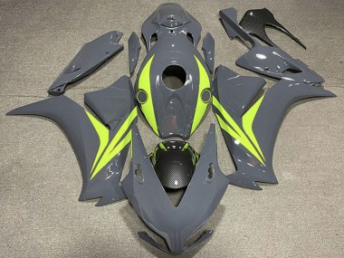 Descuento Carenados Moto Honda CBR1000RR 2012-2016 - Nardo Gris Fluo Amarillo FibraCarbono