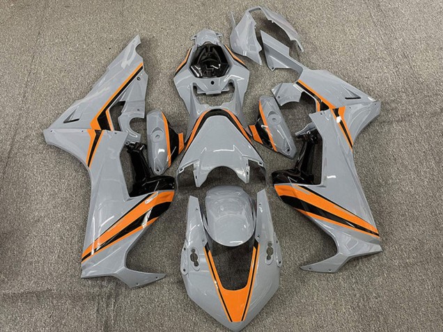 Descuento Carenados Moto Honda CBR1000RR 2017-2023 - Nardo Gris Naranja Raya