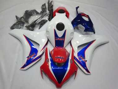 Descuento Carenados Moto Honda CBR1000RR 2008-2011 - Blanco Azul Rojo HRC OEM Estilo