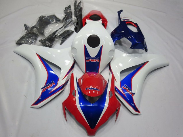 Descuento Carenados Moto Honda CBR1000RR 2008-2011 - Blanco Azul Rojo HRC OEM Estilo