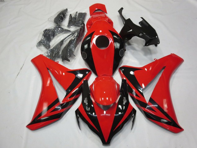 Descuento Carenado Moto Honda CBR1000RR 2008-2011 - Rojo Negro Brillante OEM Estilo